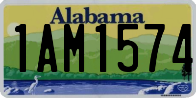 AL license plate 1AM1574