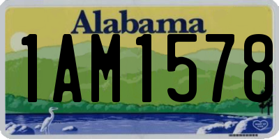 AL license plate 1AM1578