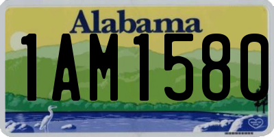 AL license plate 1AM1580