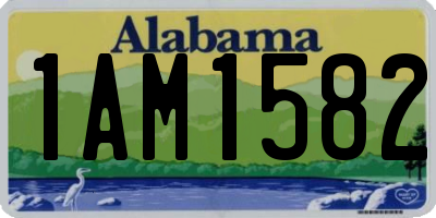 AL license plate 1AM1582