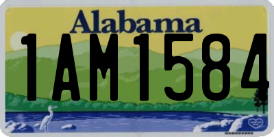 AL license plate 1AM1584