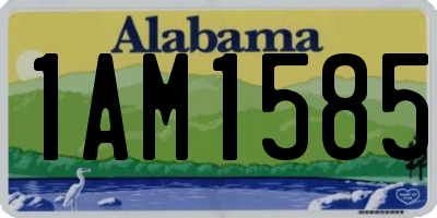 AL license plate 1AM1585