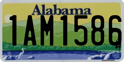 AL license plate 1AM1586