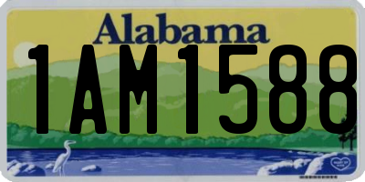 AL license plate 1AM1588