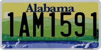 AL license plate 1AM1591