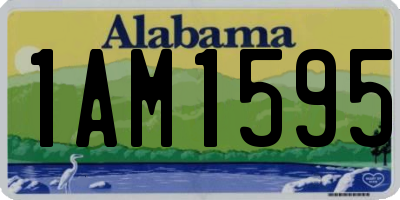 AL license plate 1AM1595