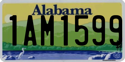 AL license plate 1AM1599