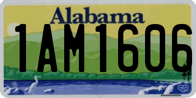AL license plate 1AM1606