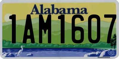 AL license plate 1AM1607
