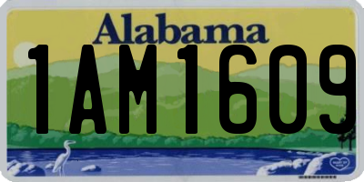AL license plate 1AM1609
