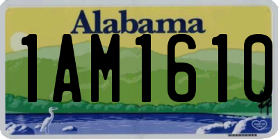 AL license plate 1AM1610