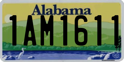 AL license plate 1AM1611
