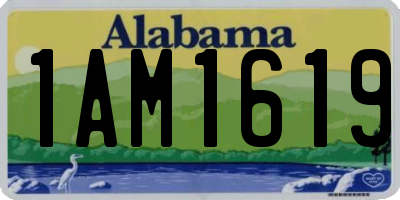 AL license plate 1AM1619