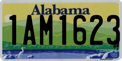 AL license plate 1AM1623