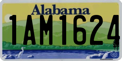 AL license plate 1AM1624