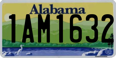 AL license plate 1AM1632