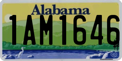 AL license plate 1AM1646