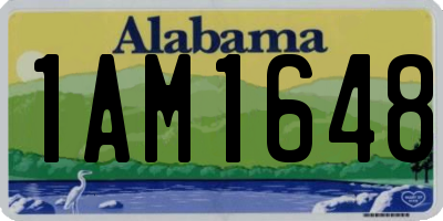 AL license plate 1AM1648