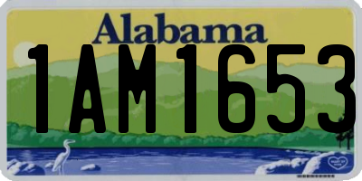 AL license plate 1AM1653