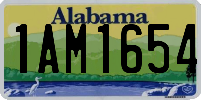 AL license plate 1AM1654