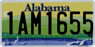 AL license plate 1AM1655