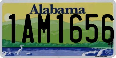 AL license plate 1AM1656
