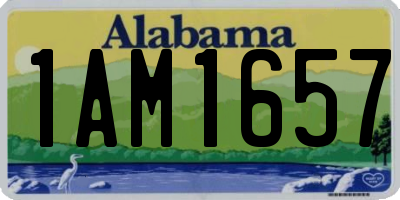 AL license plate 1AM1657