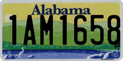 AL license plate 1AM1658