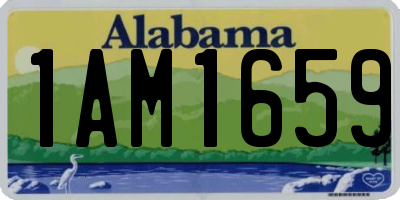 AL license plate 1AM1659