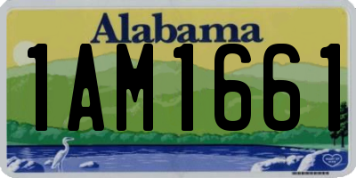 AL license plate 1AM1661