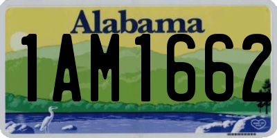 AL license plate 1AM1662