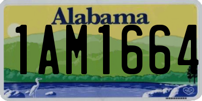 AL license plate 1AM1664