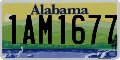 AL license plate 1AM1677