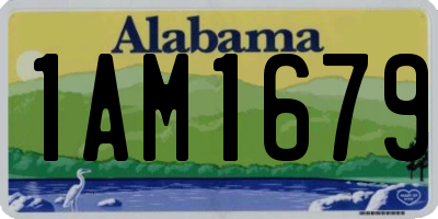 AL license plate 1AM1679