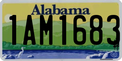 AL license plate 1AM1683
