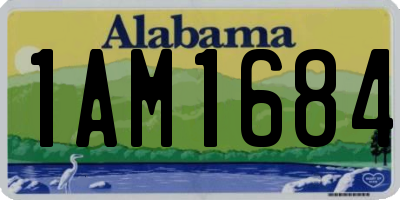 AL license plate 1AM1684
