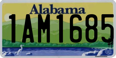 AL license plate 1AM1685
