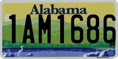 AL license plate 1AM1686