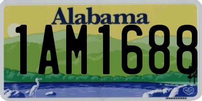 AL license plate 1AM1688