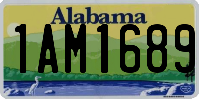 AL license plate 1AM1689