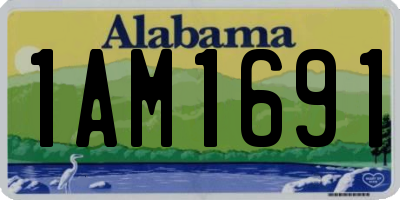 AL license plate 1AM1691