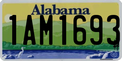 AL license plate 1AM1693