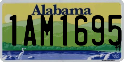 AL license plate 1AM1695