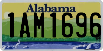 AL license plate 1AM1696