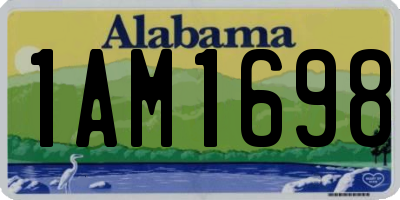 AL license plate 1AM1698