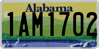 AL license plate 1AM1702