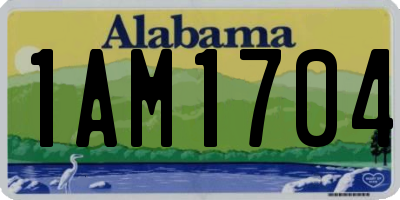 AL license plate 1AM1704