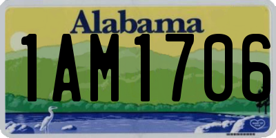 AL license plate 1AM1706