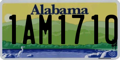 AL license plate 1AM1710