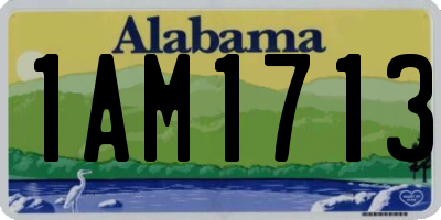 AL license plate 1AM1713